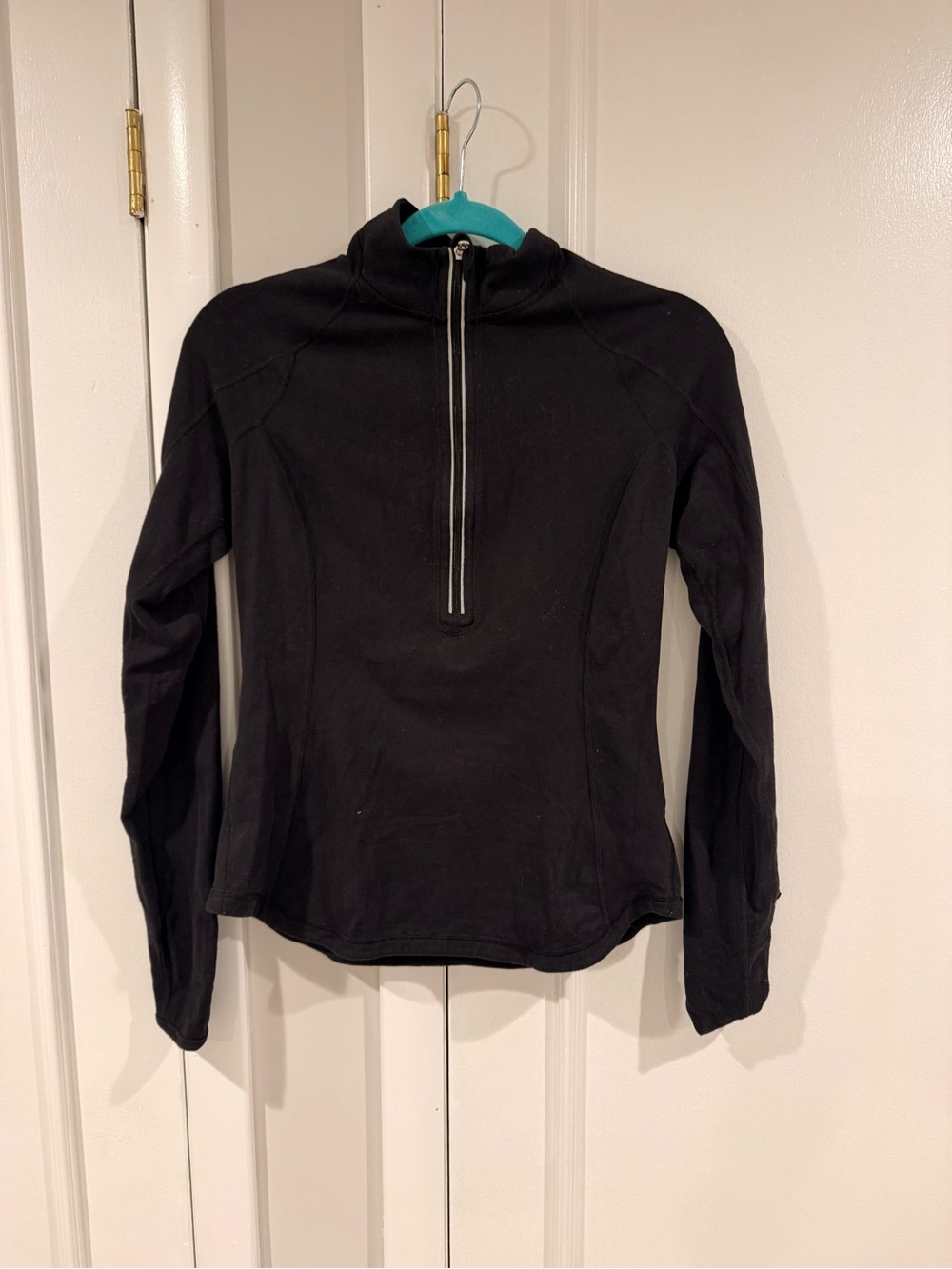 lululemon athletica Black Half-Zip Long Sleeve Top